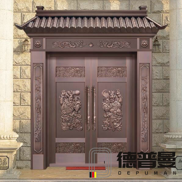 琉璃瓦純銅門